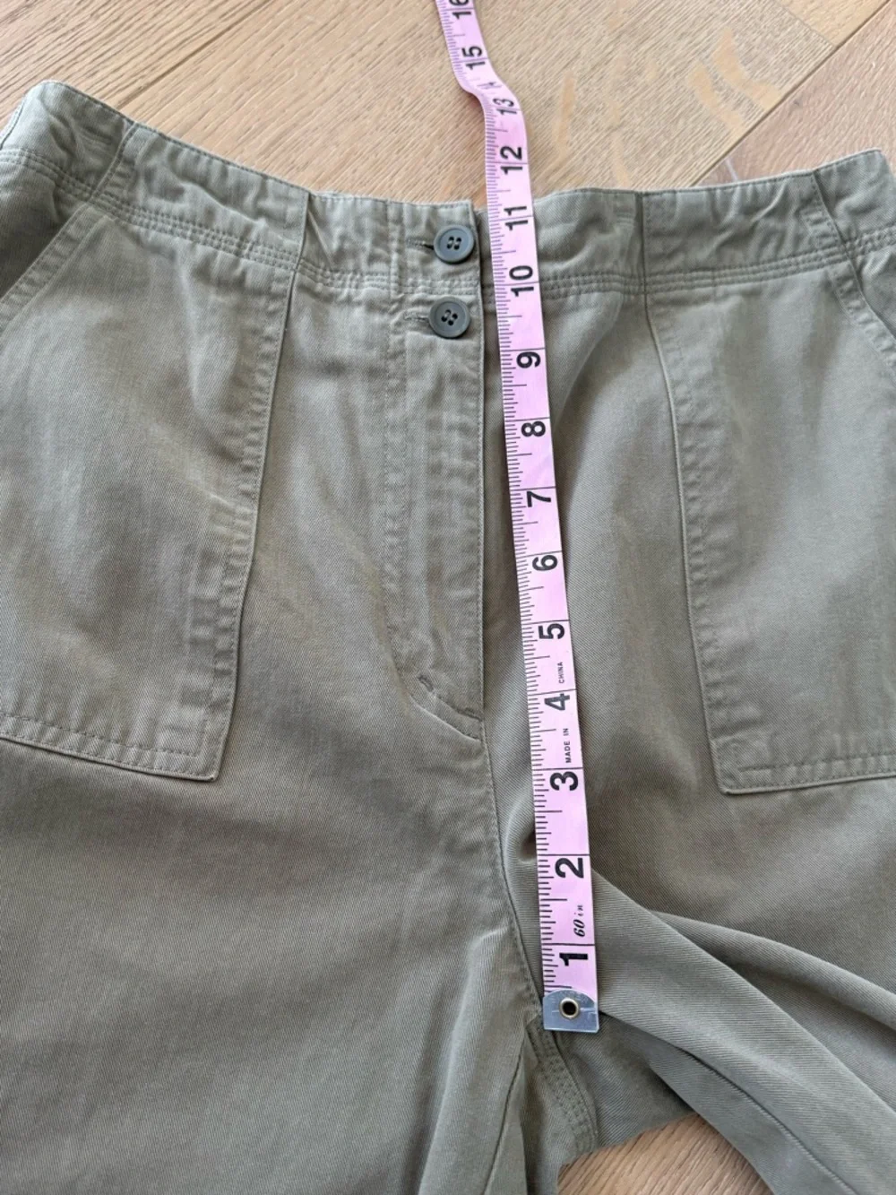 Talbots Straight Leg Chino Pants in Olive Green Size 6